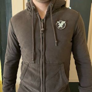 American Eagle Quilted Zip Up